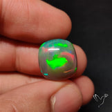 Natural Dark AAA Ethiopian Black Opal Cabochon