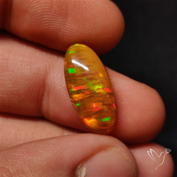 Natural Dark AAA Ethiopian Opal Cabochon