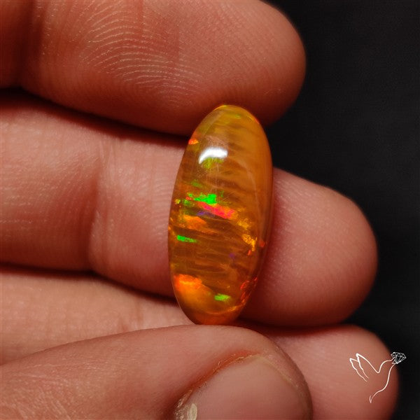 Natural Dark AAA Ethiopian Opal Cabochon