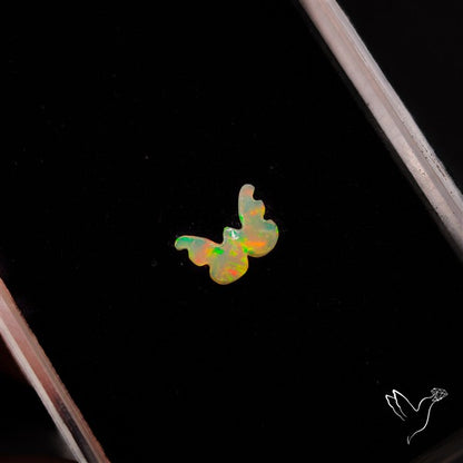 Ethiopian Welo Opal Tiny Butterfly Carving