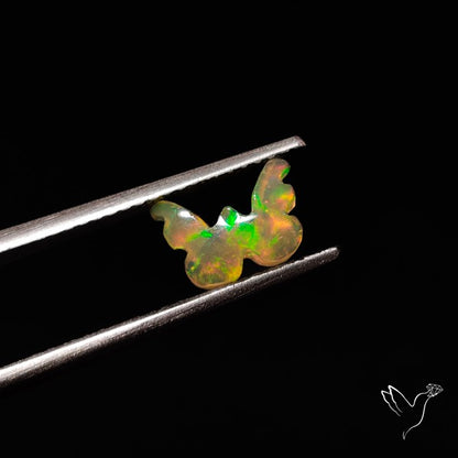 Ethiopian Welo Opal Tiny Butterfly Carving