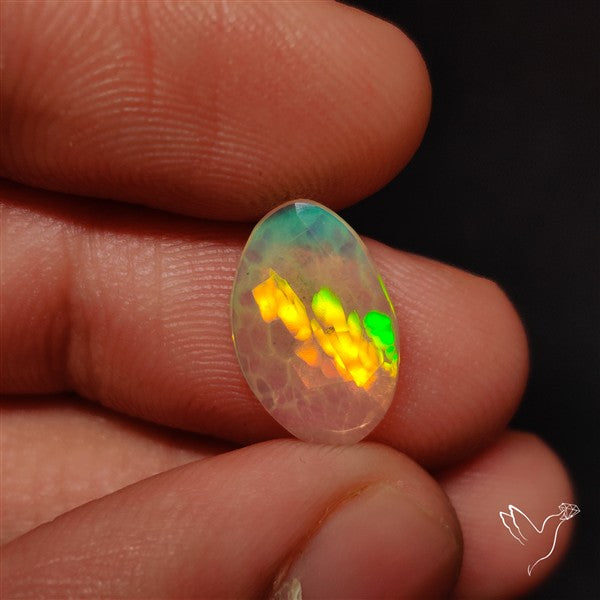 Rose Cut Ethiopian Welo Opal