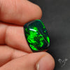 AAA Ethiopian Black Opal Cabochon Smoked Natural Blue Sheen