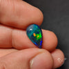 AAA Ethiopian Black Opal Cabochon Smoked Natural Blue Sheen
