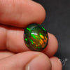 AAA Ethiopian Black Opal Cabochon Smoked
