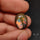 Boulder Galaxy Ethiopian Black Opal Inlay Cabochon