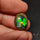 Boulder Galaxy Ethiopian Black Opal Inlay Cabochon