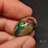 Boulder Galaxy Ethiopian Black Opal Inlay Cabochon