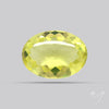 Buff Top Faceted Green Gold Lemon Quartz