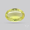 Buff Top Faceted Green Gold Lemon Quartz