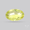 Checker Cut Faceted Green Gold Lemon Quartz