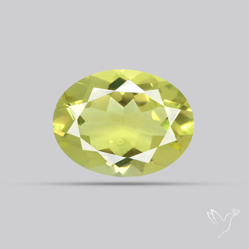 Faceted Green Gold Lemon Quartz