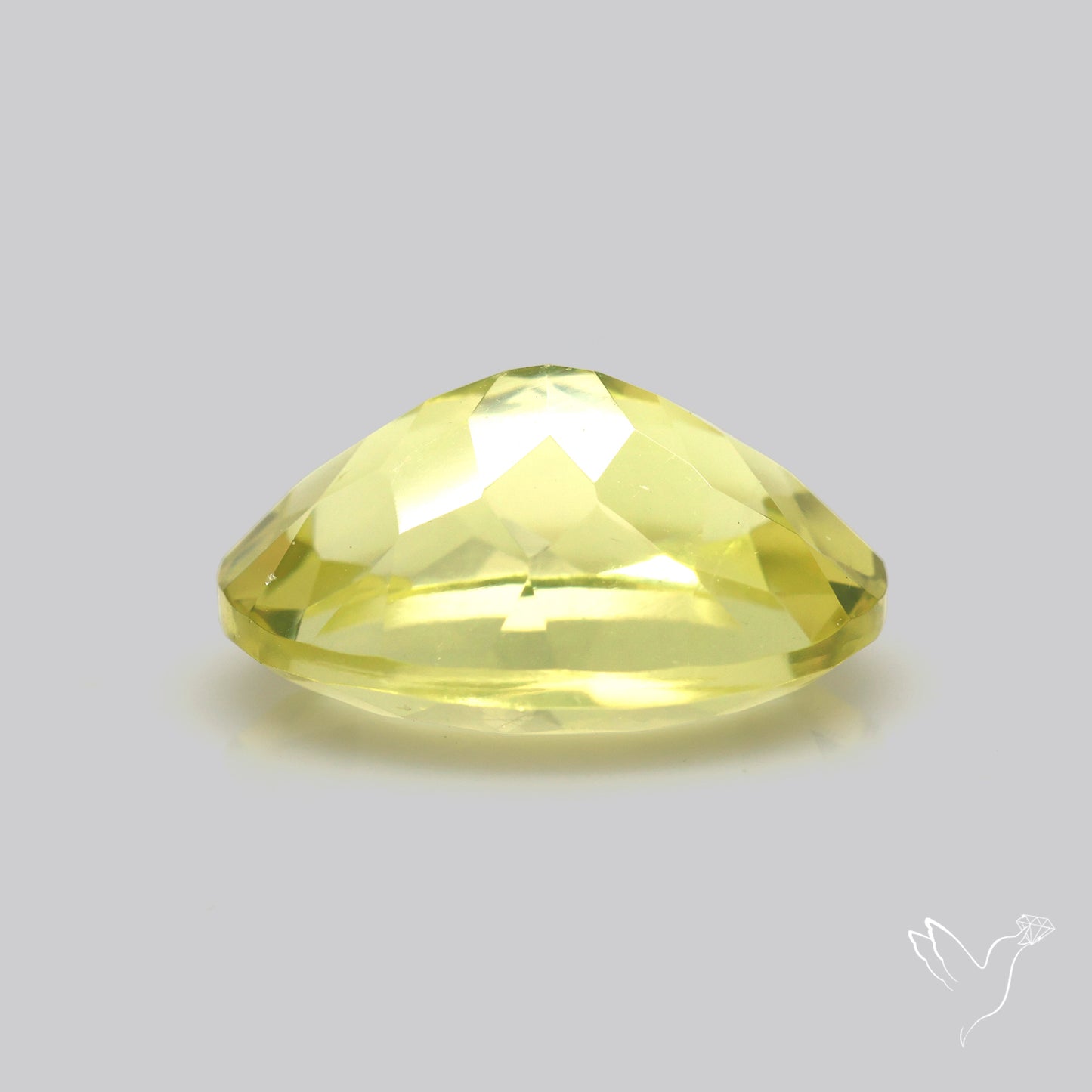 Faceted Green Gold Lemon Quartz