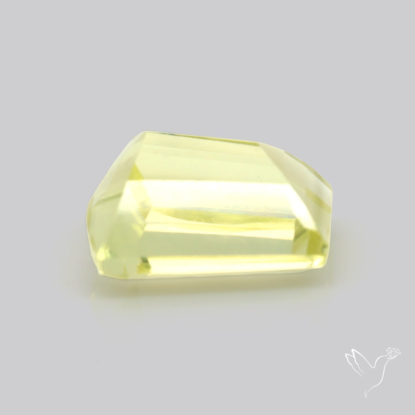 Faceted Green Gold Lemon Quartz