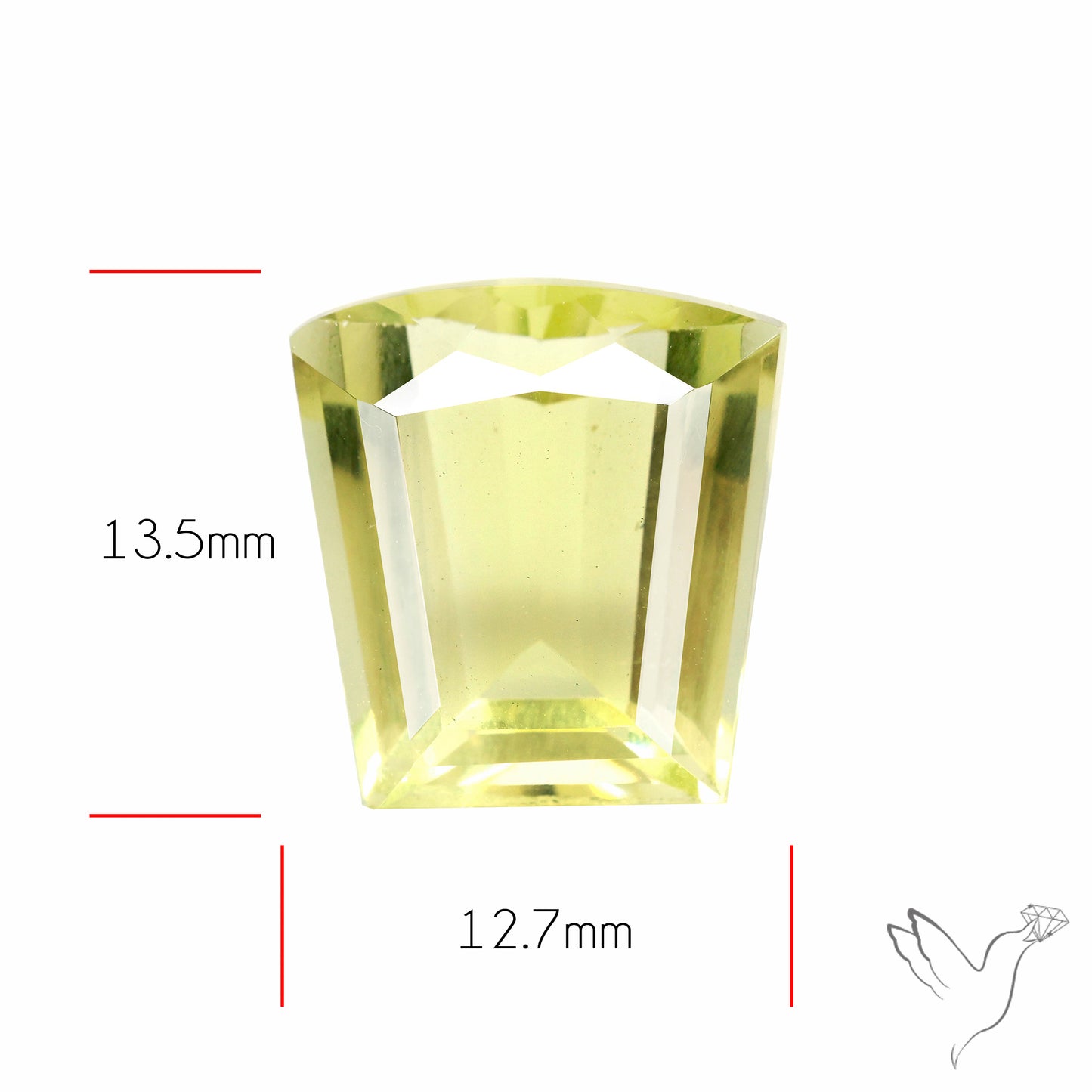 Faceted Green Gold Lemon Quartz