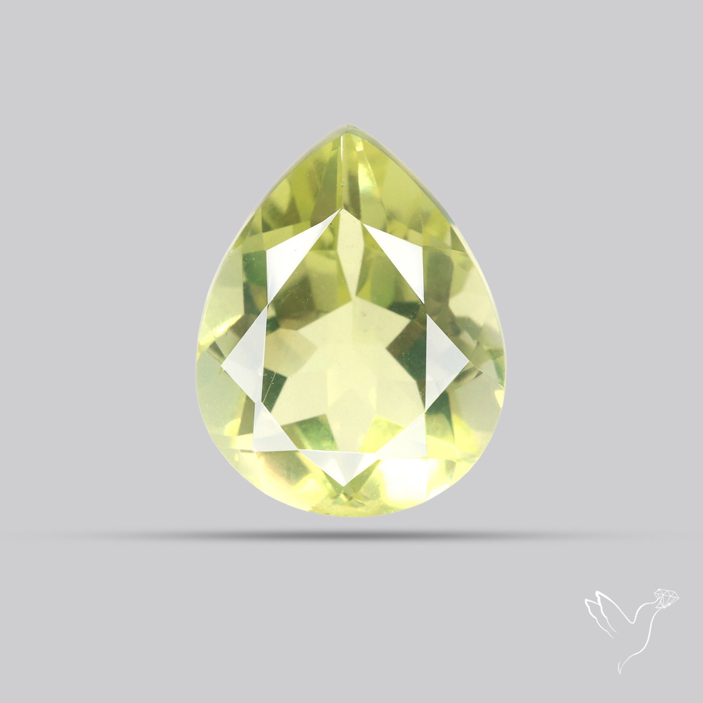 Faceted Green Gold Lemon Quartz