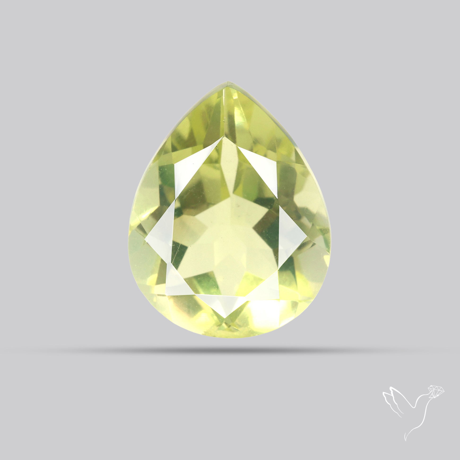 Faceted Green Gold Lemon Quartz