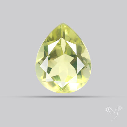 Faceted Green Gold Lemon Quartz