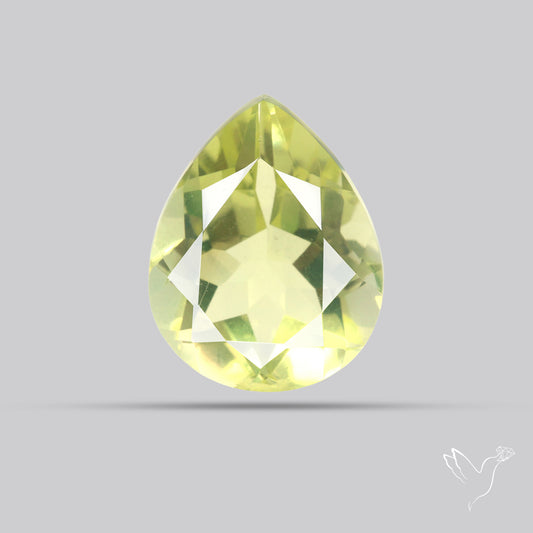 Faceted Green Gold Lemon Quartz