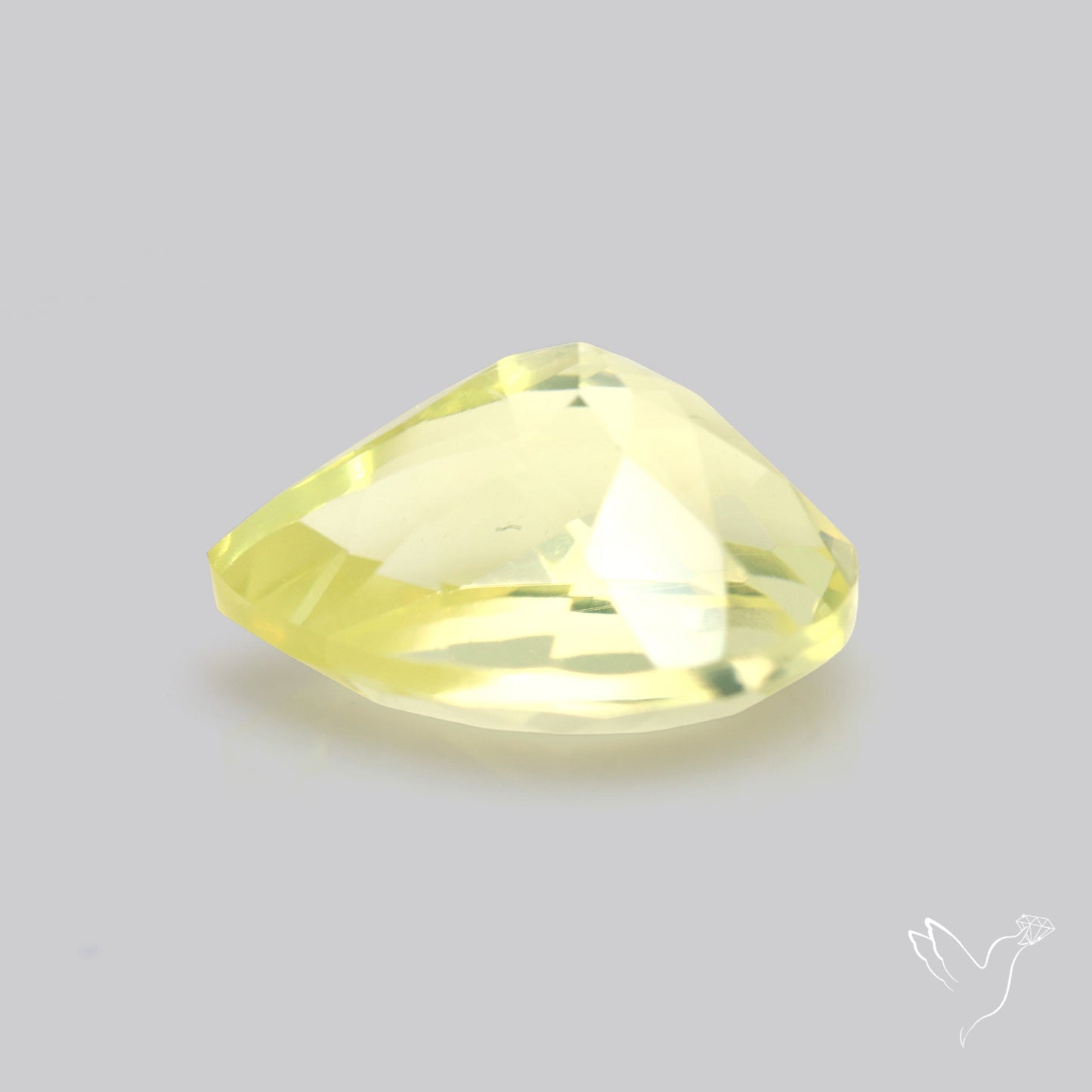 Faceted Green Gold Lemon Quartz