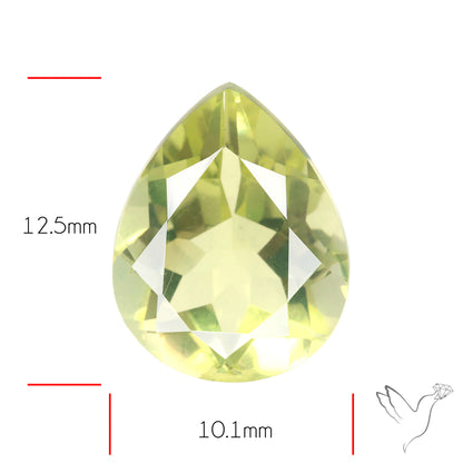 Faceted Green Gold Lemon Quartz