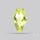 Checker Cut Faceted Green Gold Lemon Quartz