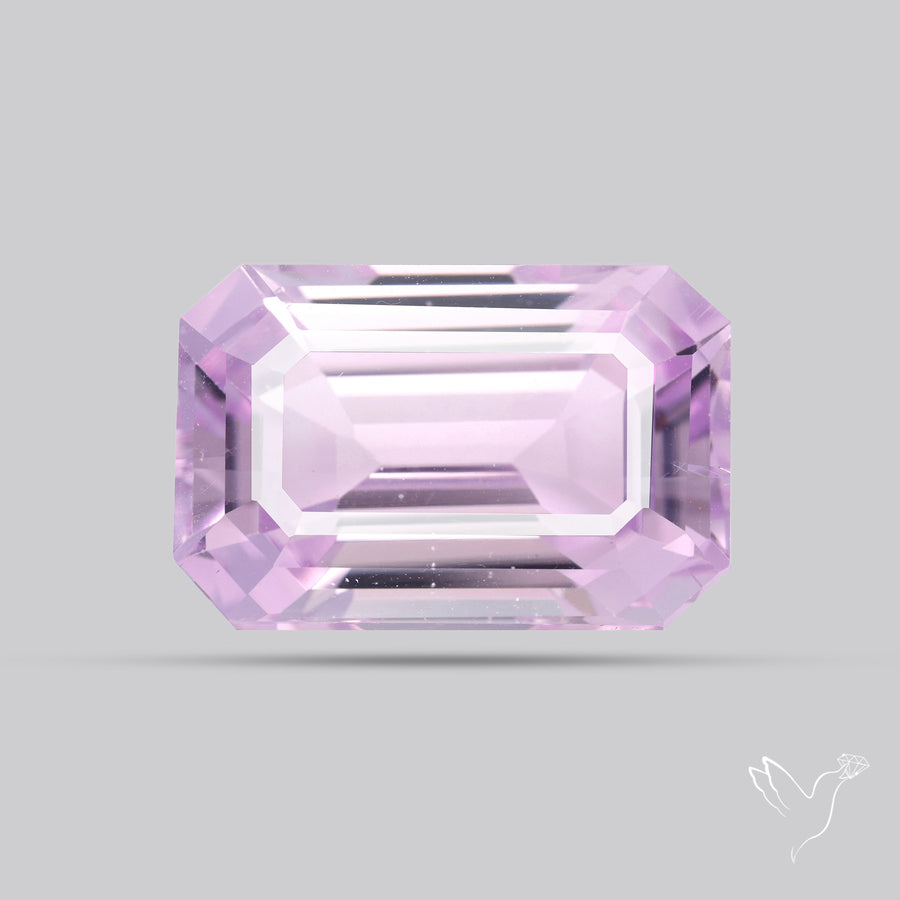 High Grade Kunzite Faceted Rare Large Sized