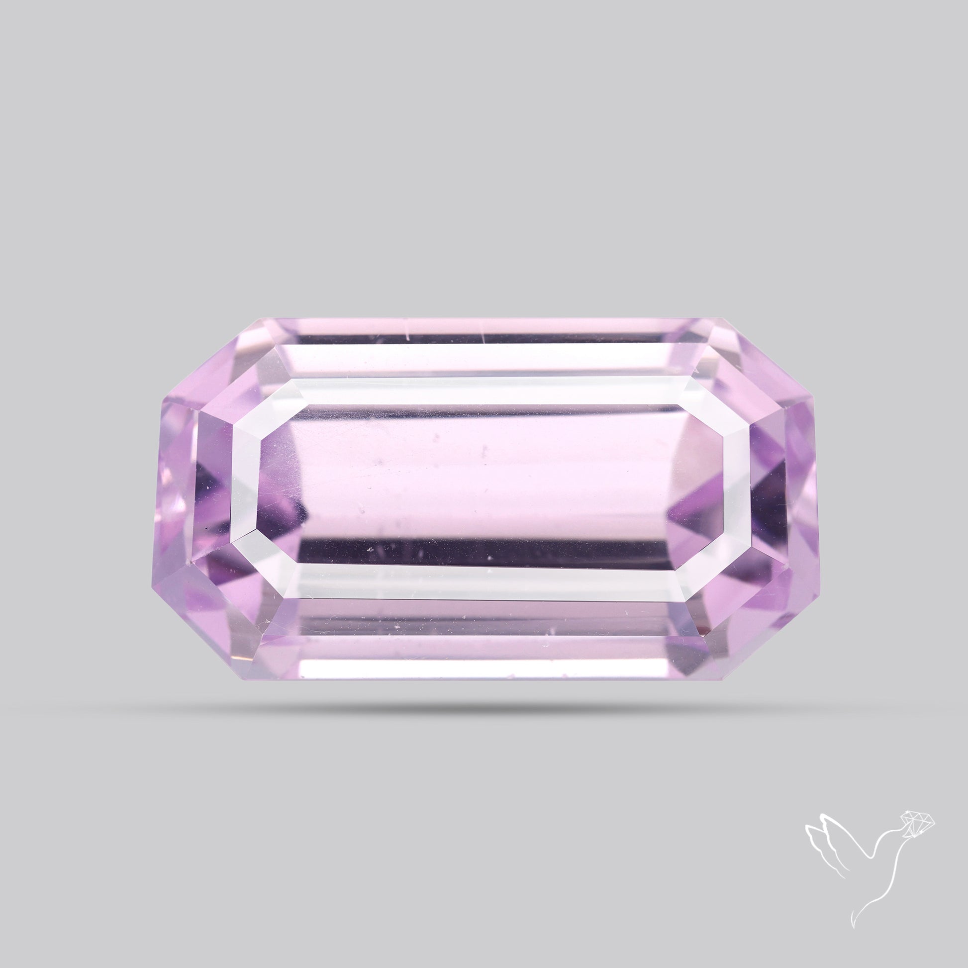 High Grade Kunzite Faceted Rare Large Sized