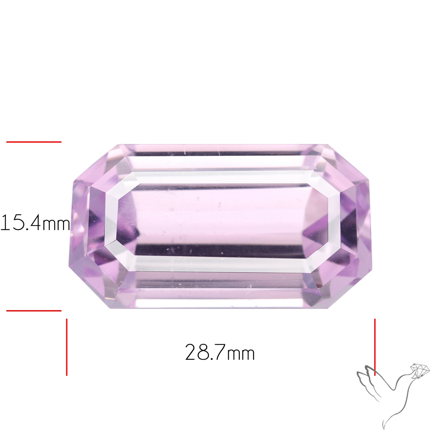 High Grade Kunzite Faceted Rare Large Sized