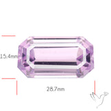 High Grade Kunzite Faceted Rare Large Sized