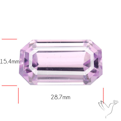 High Grade Kunzite Faceted Rare Large Sized