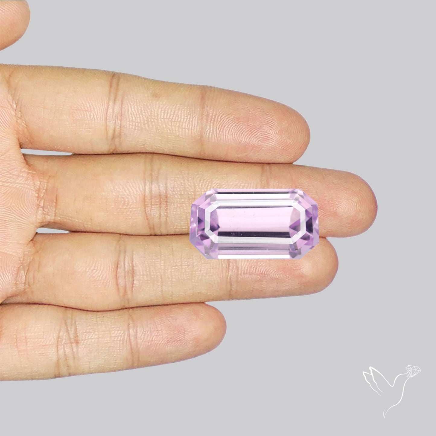 High Grade Kunzite Faceted Rare Large Sized