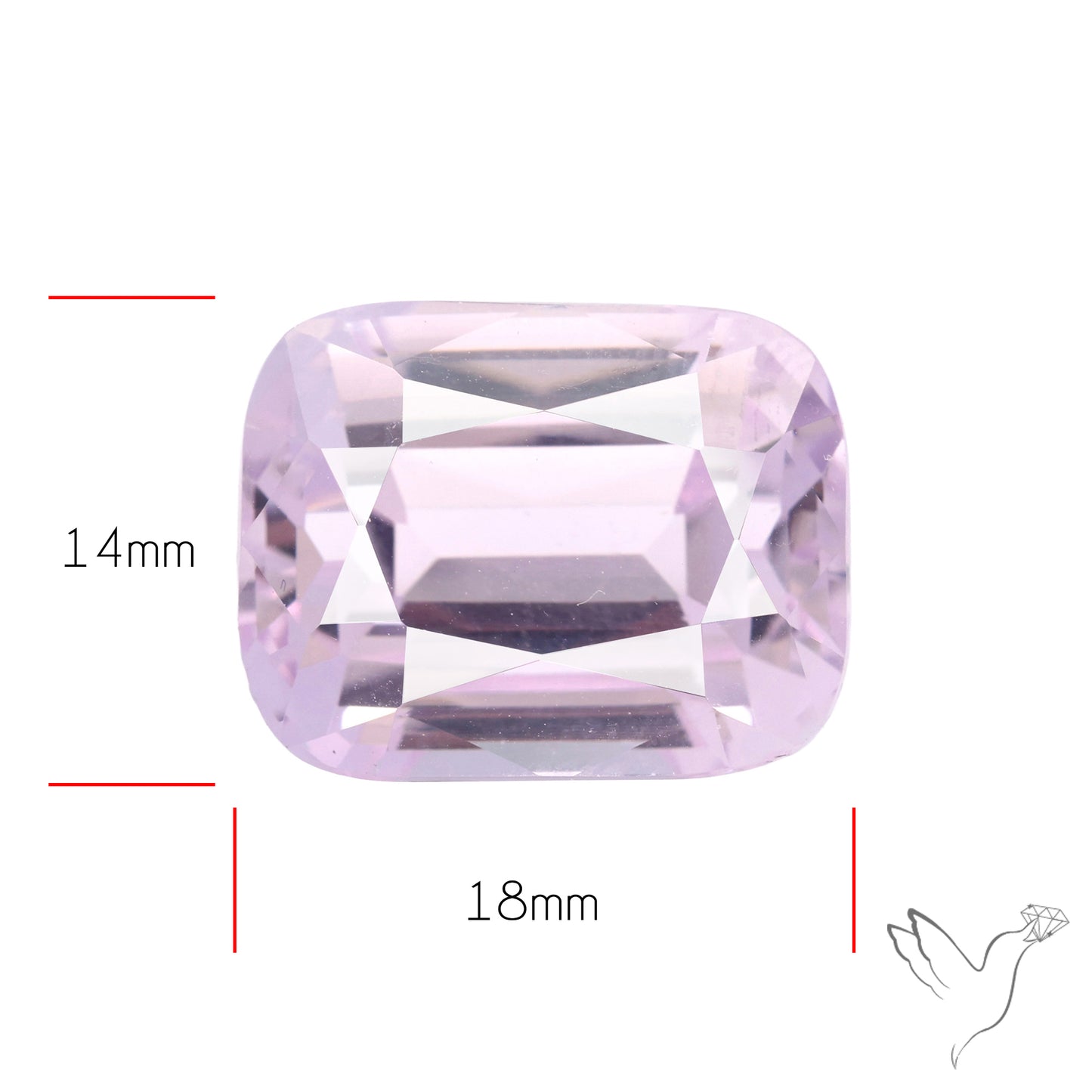 High Grade Kunzite Faceted Rare Large Sized