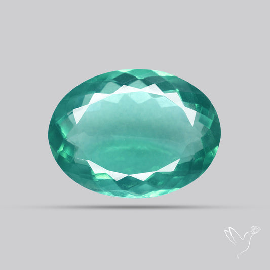 Faceted Belgian Teal Fluorite