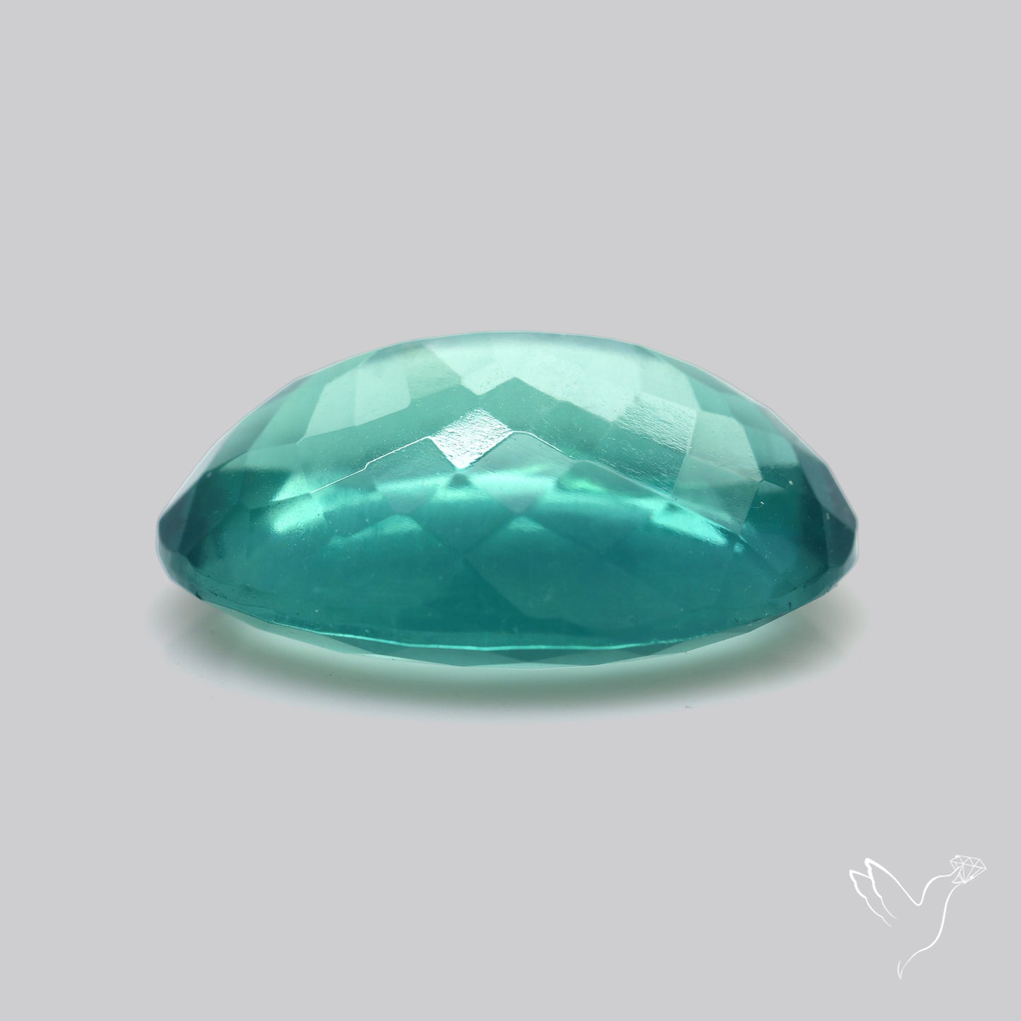 Faceted Belgian Teal Fluorite