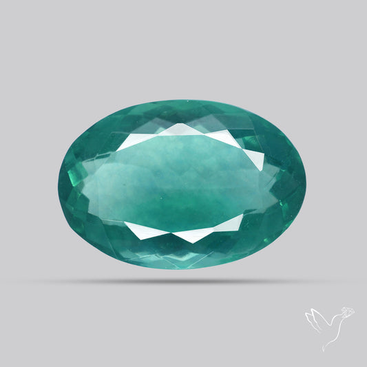 Faceted Belgian Teal Fluorite
