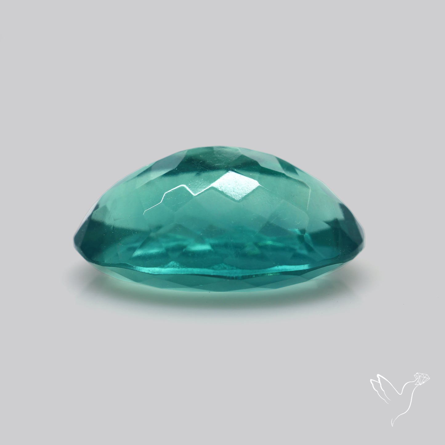 Faceted Belgian Teal Fluorite