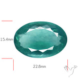 Faceted Belgian Teal Fluorite