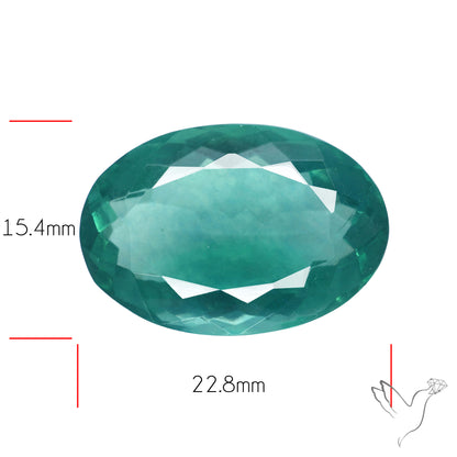 Faceted Belgian Teal Fluorite