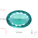 Faceted Belgian Teal Fluorite