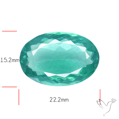 Faceted Belgian Teal Fluorite