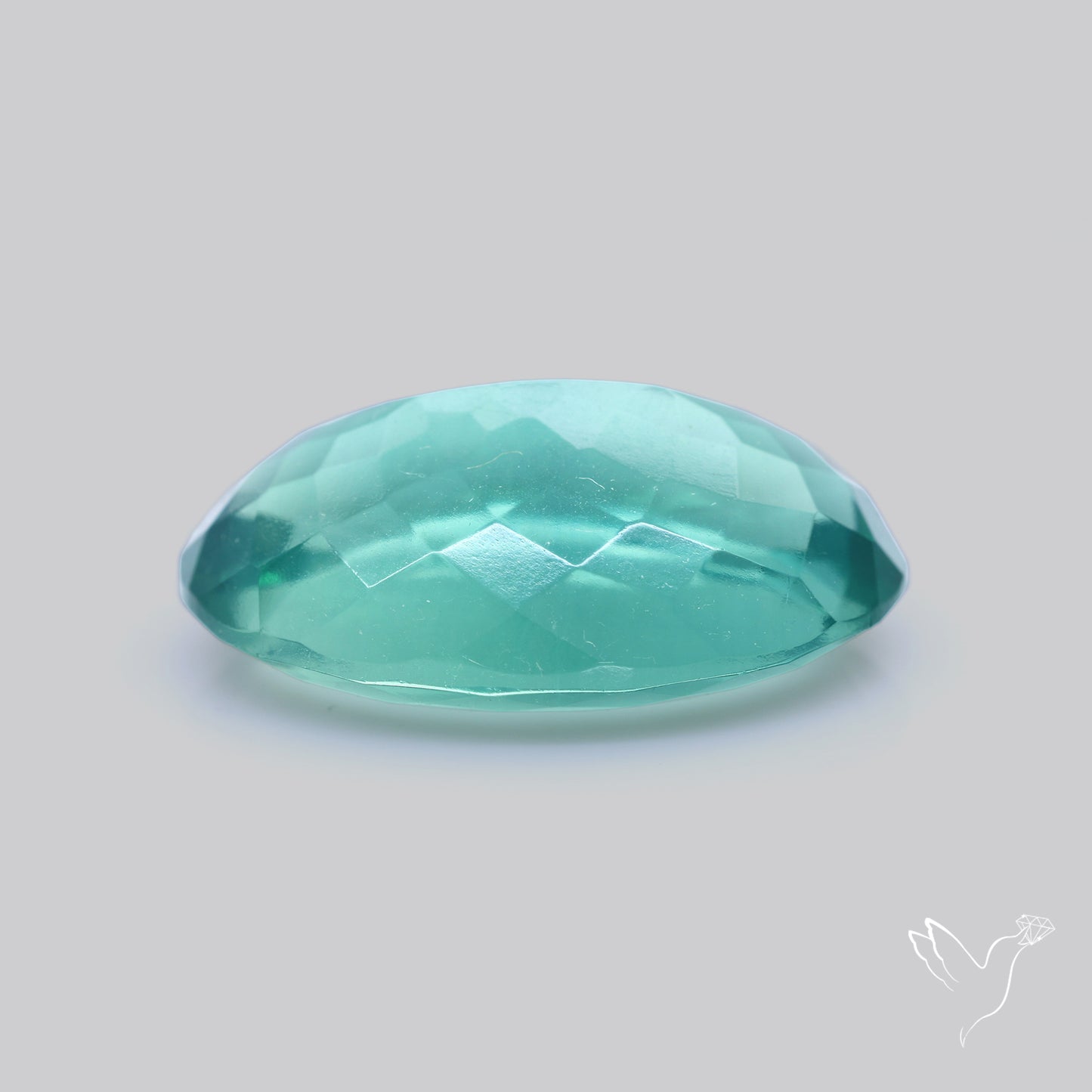 Faceted Belgian Teal Fluorite