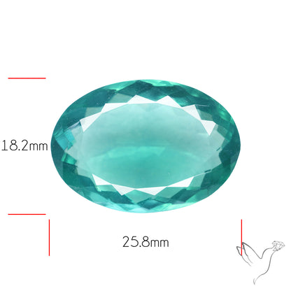 Faceted Belgian Teal Fluorite