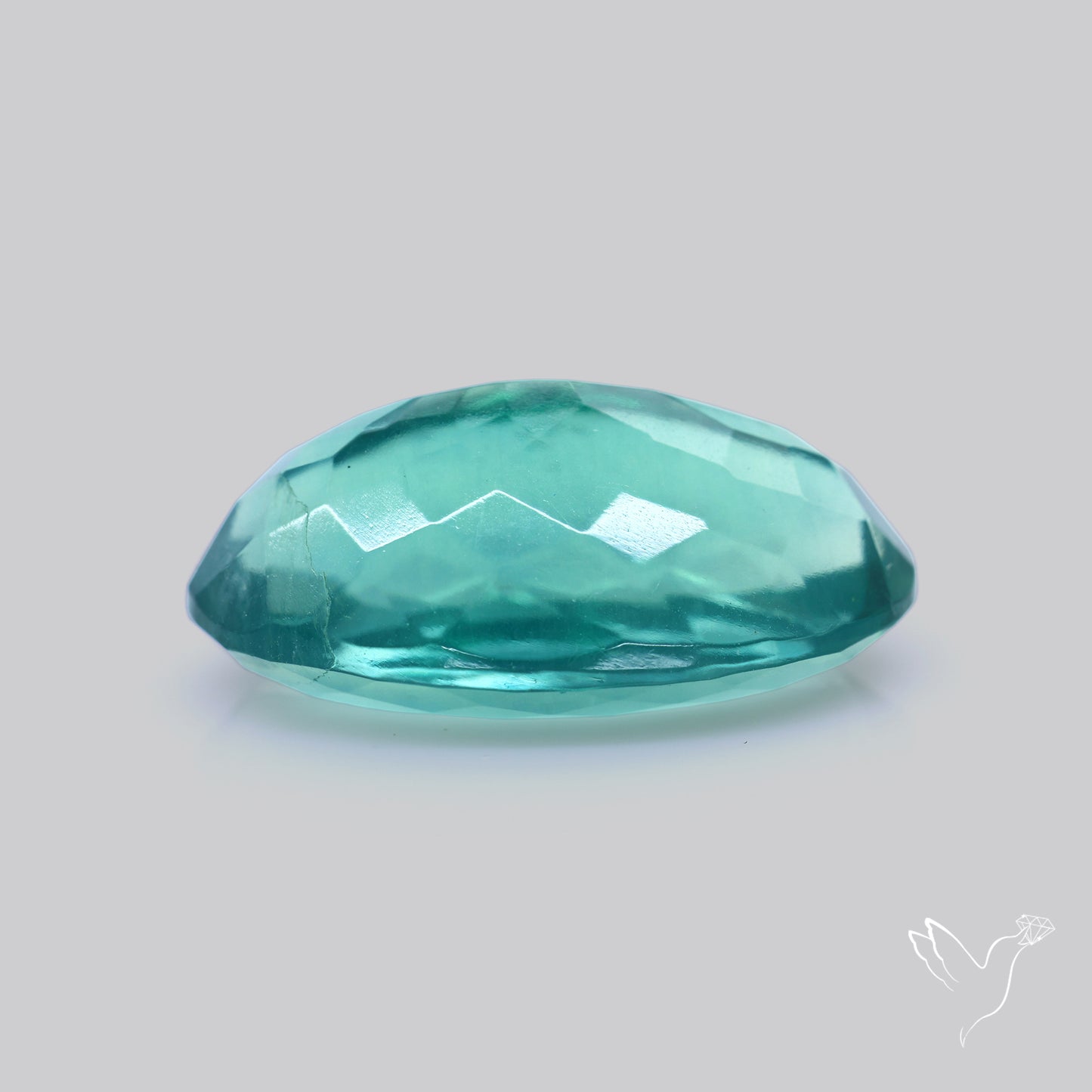 Faceted Belgian Teal Fluorite