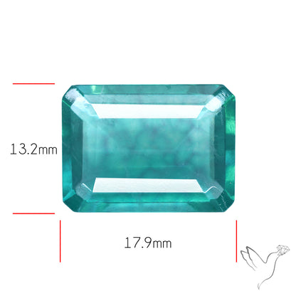 Faceted Belgian Teal Fluorite