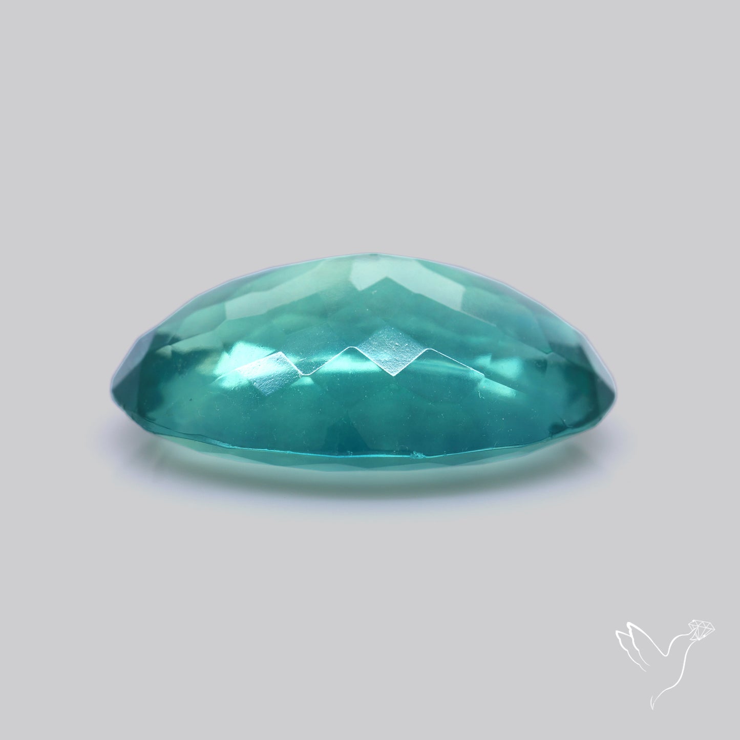 Faceted Belgian Teal Fluorite