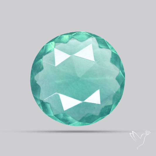 Faceted Belgian Teal Fluorite