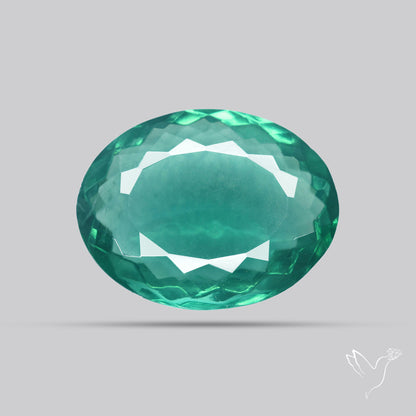 Faceted Belgian Teal Fluorite