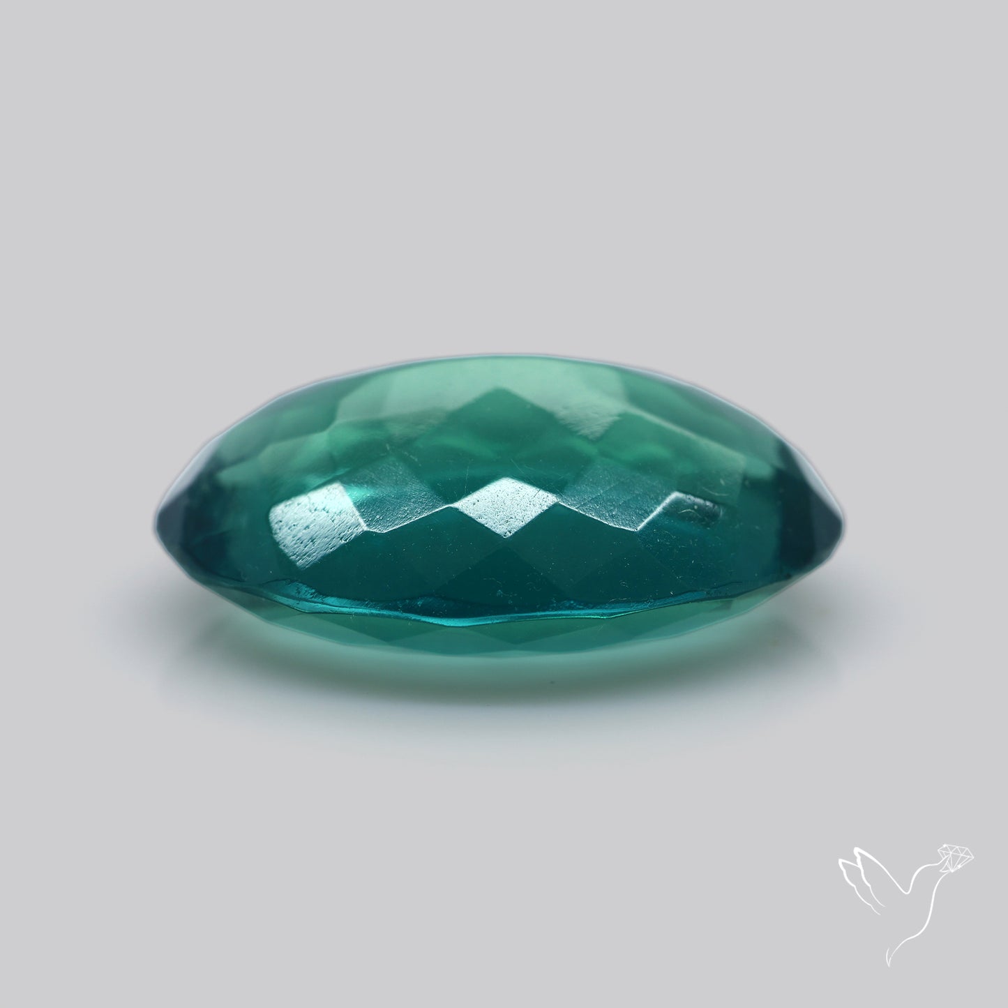 Faceted Belgian Teal Fluorite
