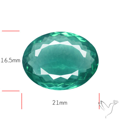 Faceted Belgian Teal Fluorite